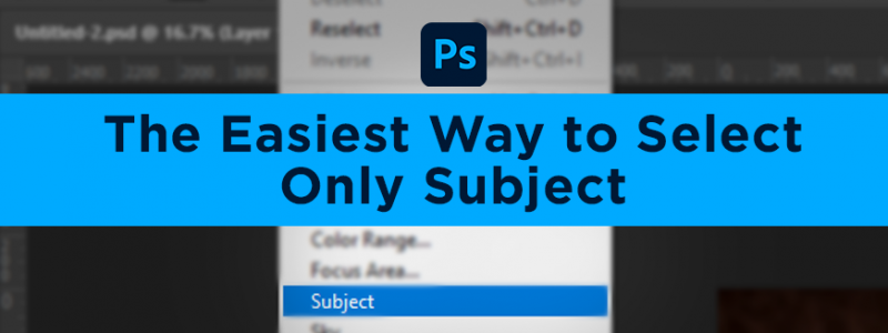 Photoshop Subject Selection Tool: The Easiest Way to Select Your Subject
